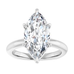 The Emma 4.00ct Marquise cut Lab Grown Diamond Solitaire Engagement Ring