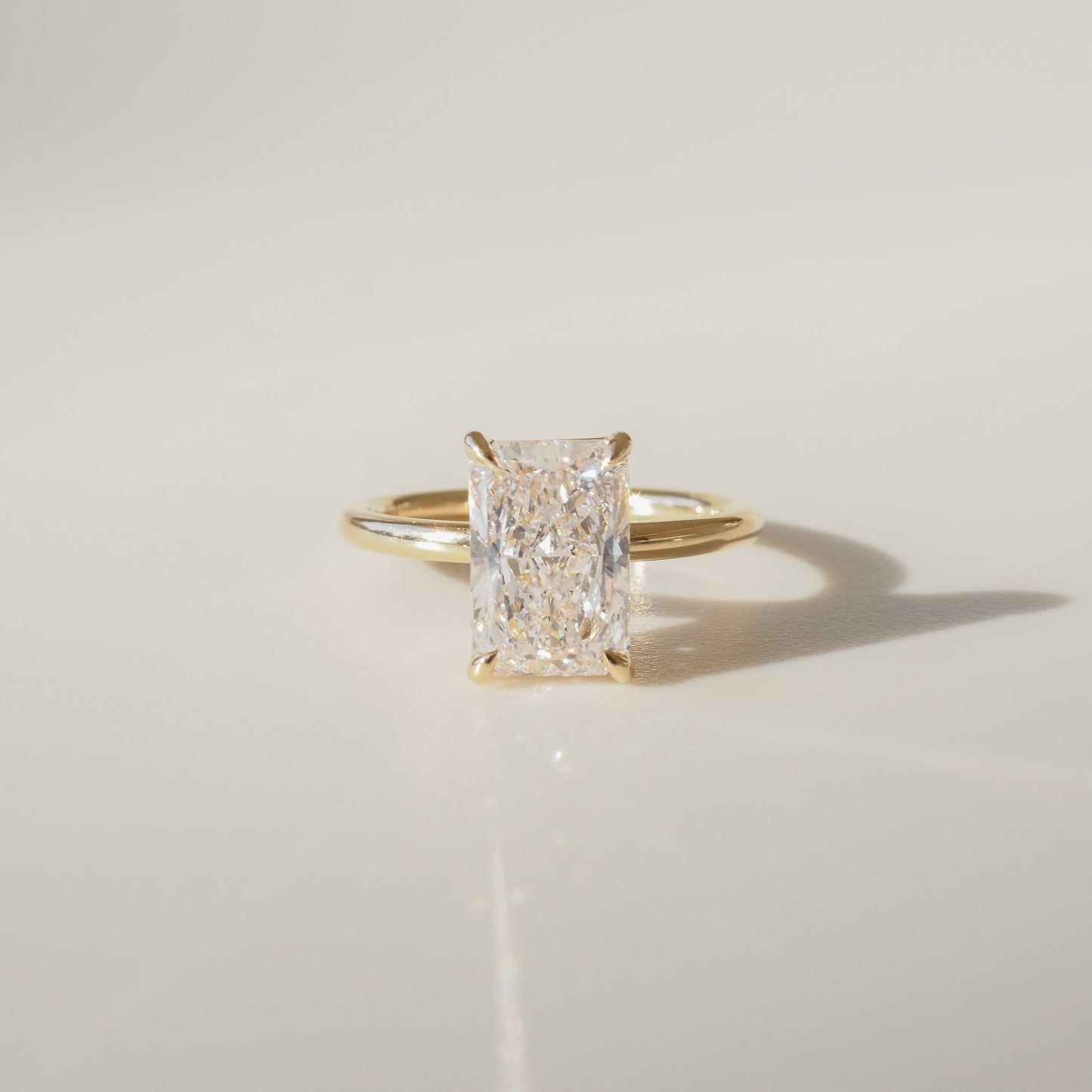 The Emma 2.00ct Radiant cut Lab Grown Diamond Solitaire Engagement Ring