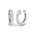 0.74ct 15.40mm Lab Grown Diamond Hoop Earrings