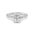 The Lucia 2.78ctw Elongated Cushion cut Lab Grown Diamond Engagemnt Ring