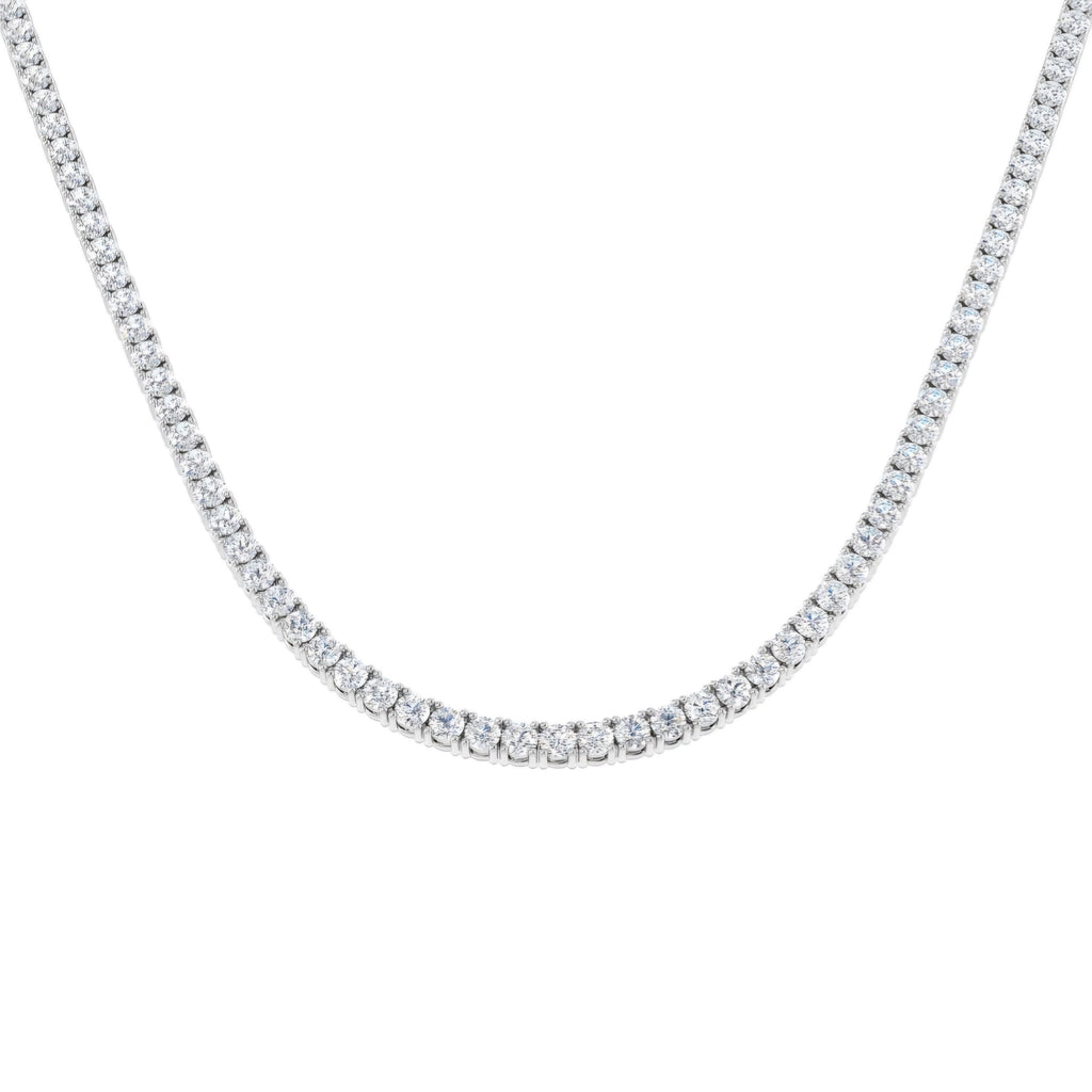 14.00ct Lab Grown Diamond Tennis Necklace in 9k Gold
