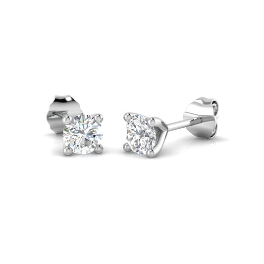 0.50ct Lab Grown Diamond Solitaire Earrings in 9k Gold