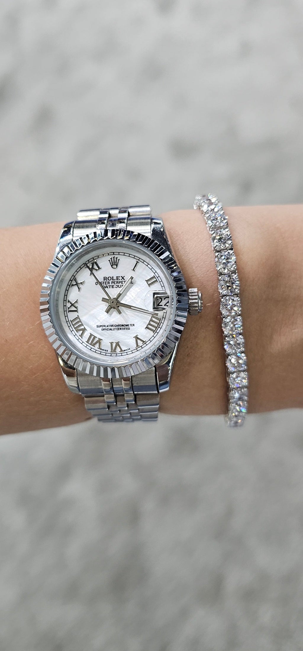 10.50ct Lab Grown Diamond Tennis Bracelet in 14k Gold