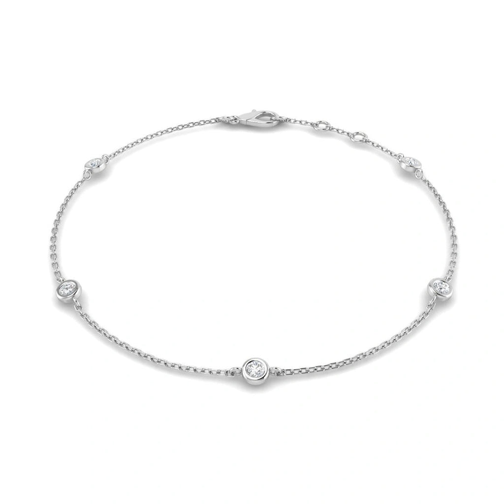 0.20ct Lab Grown Diamond Station Bracelet