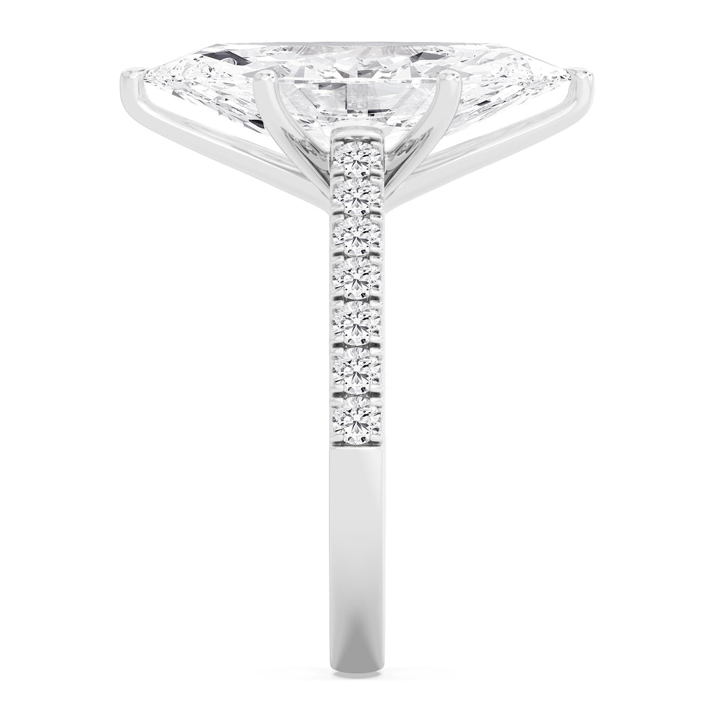 The Amelia 5.55ctw Marquise cut Lab Grown Diamond Engagement Ring