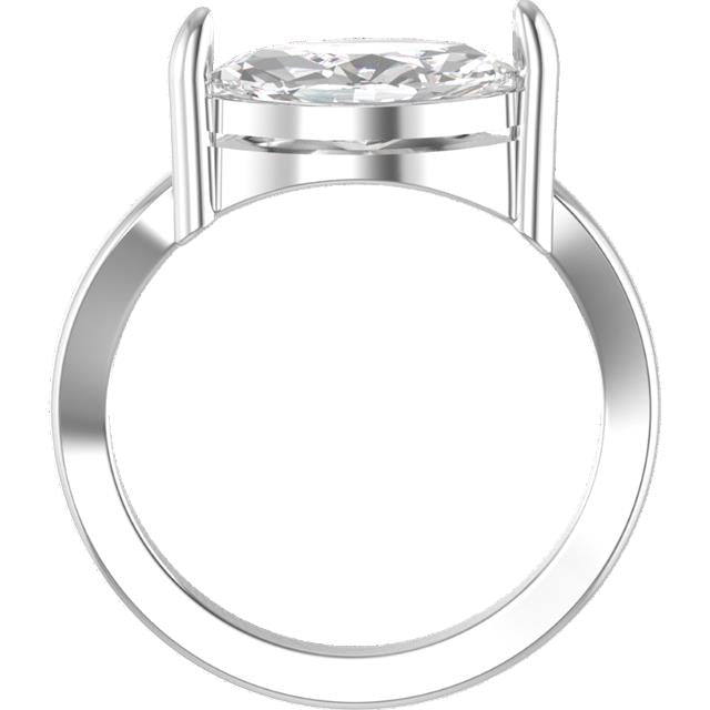 1.00ct Marquise Lab Grown Diamond Wave Pinky Ring