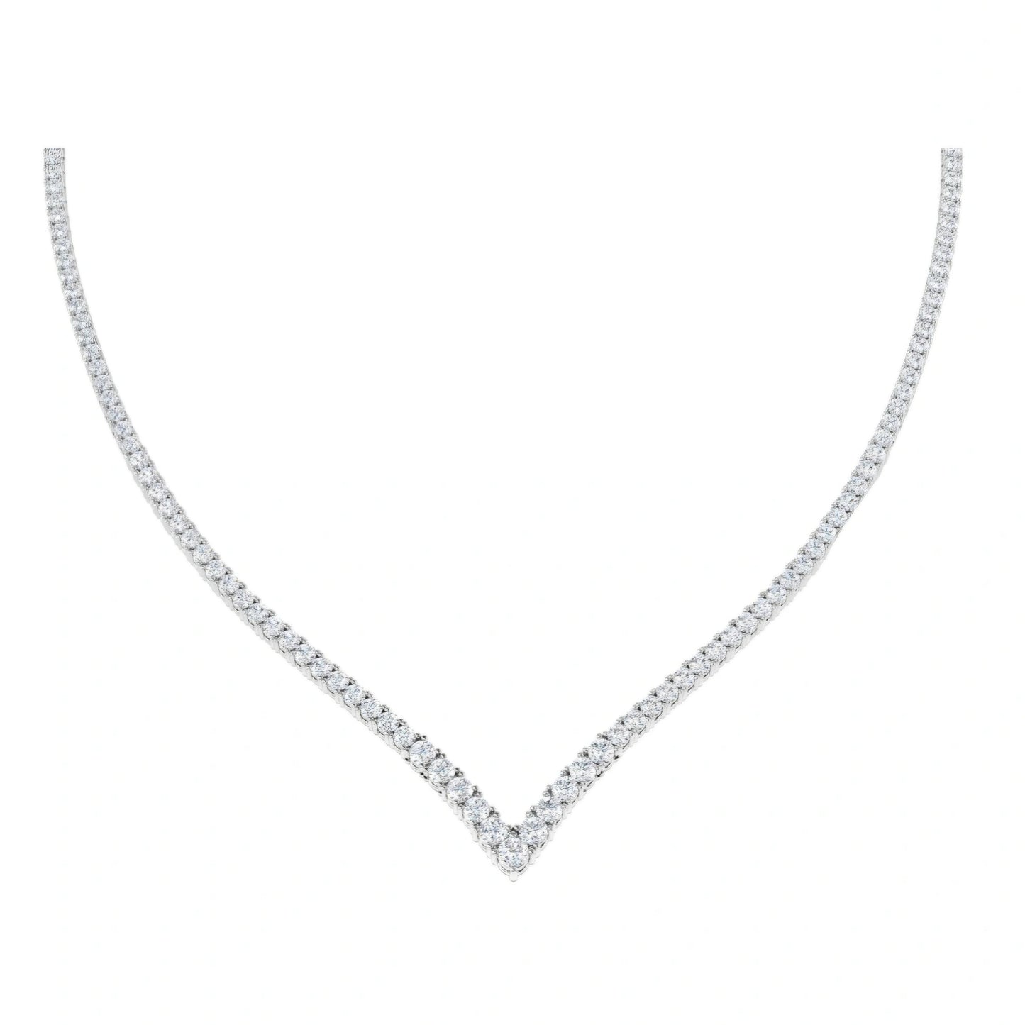 9.00ct Lab Grown Diamond Collar Necklace in 9k Gold