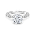 The Natasha 2.70ctw Round cut Lab Grown Diamond Hidden Halo Engagement Ring