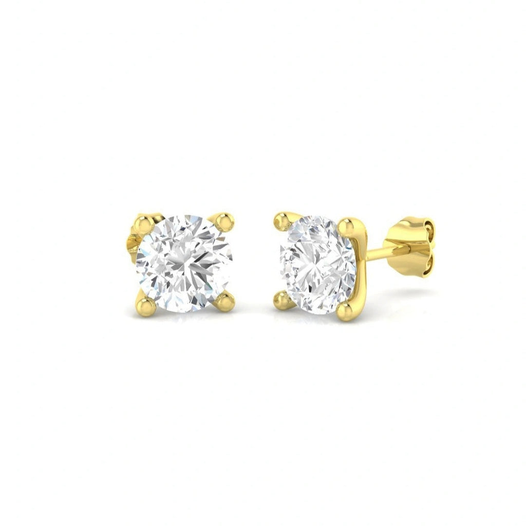 3.00ct Lab Grown Diamond Solitaire Earrings in 9k Gold
