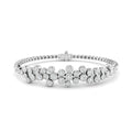 1.50ct Lab Grown Diamond Scattered Bezel Tennis Bracelet in 9k Gold