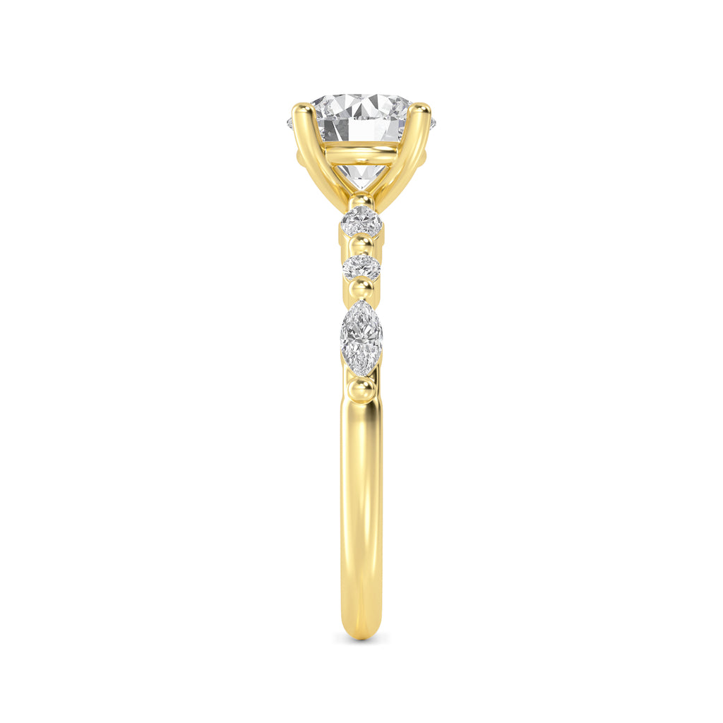 The Lucia 1.30ctw Round cut Lab Grown Diamond Engagement Ring