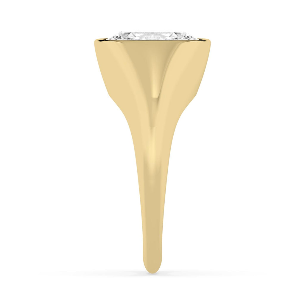 2.50ct Oval cut Lab Grown Diamond Signet Ring