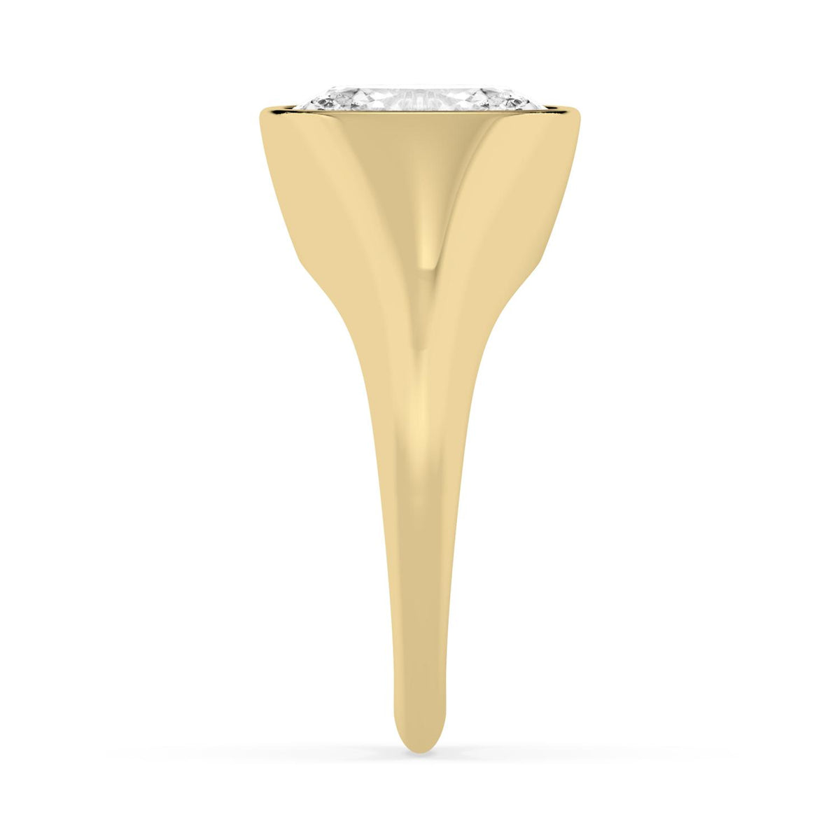 2.50ct Oval cut Lab Grown Diamond Signet Ring