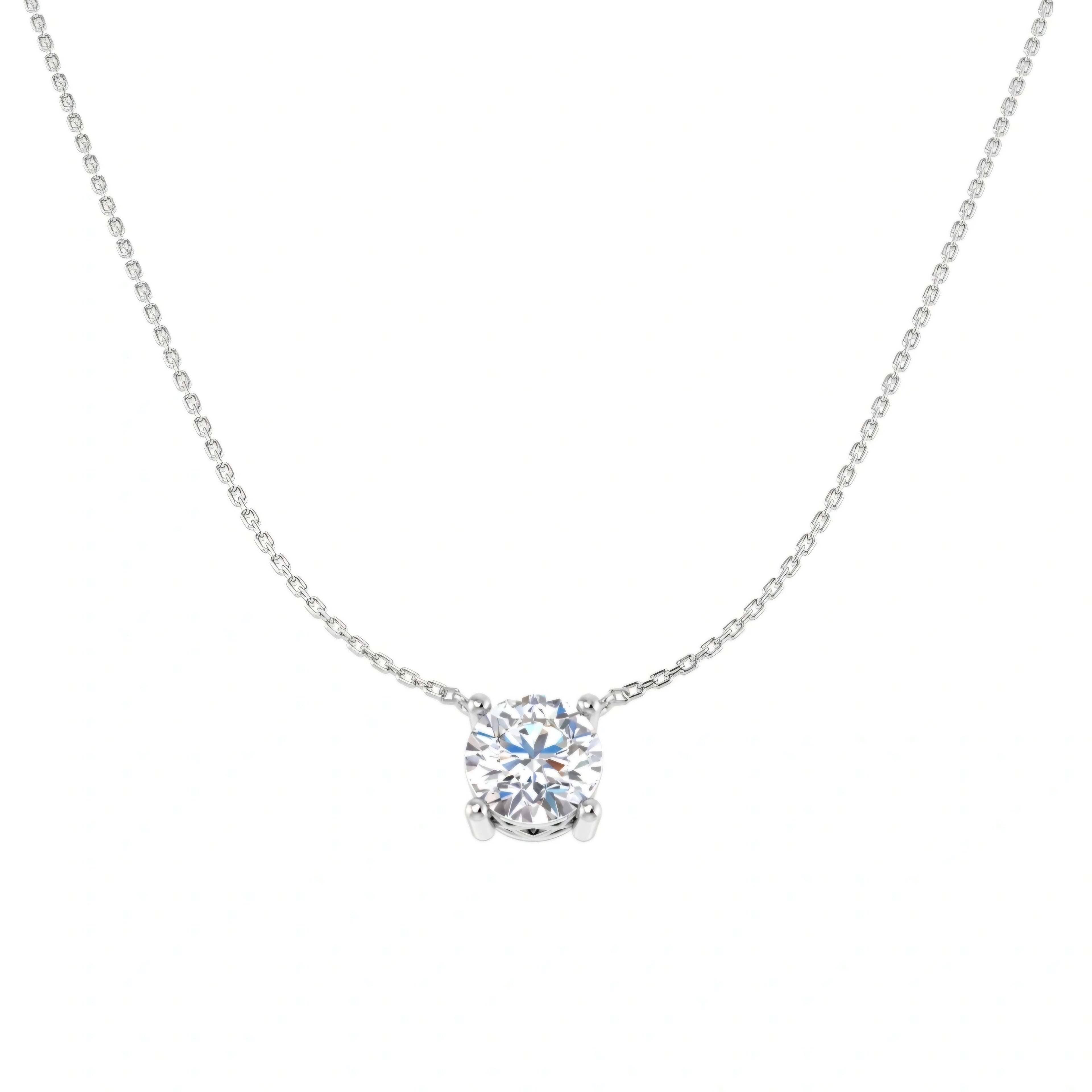 3.00ctw Lab Grown Diamond Round Solitaire Necklace