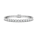 4.00ct Lab Grown Diamond Bezel Tennis Bracelet in 9k Gold