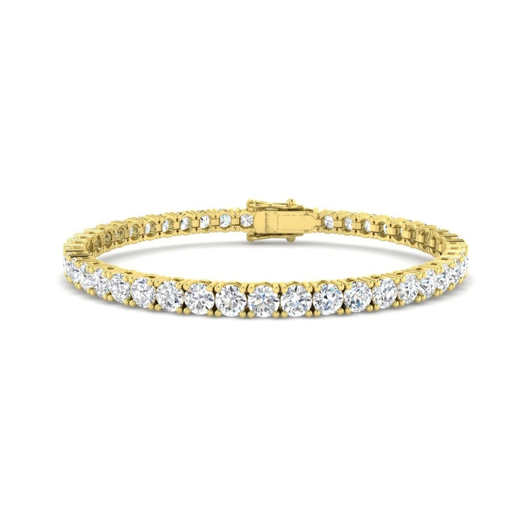 10.00ct Lab Grown Diamond Tennis Bracelet in 9k Gold