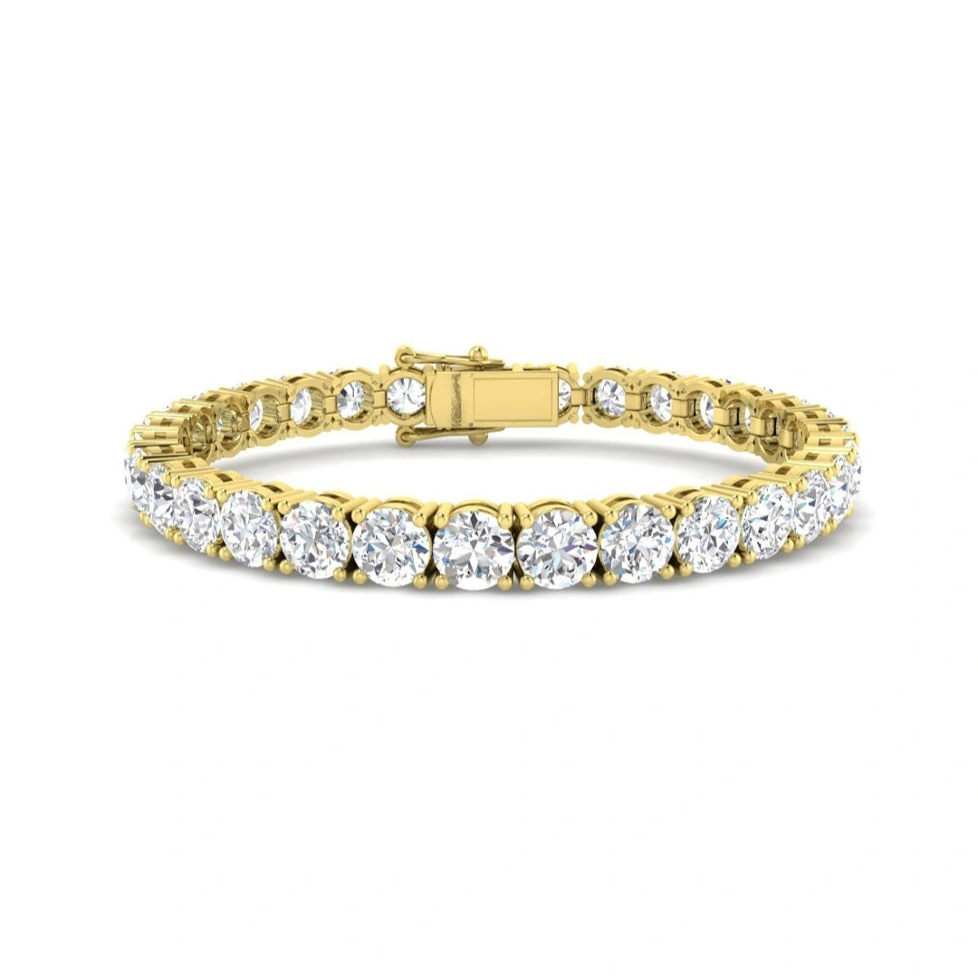 21.00ct Lab Grown Diamond Tennis Bracelet in 9k Gold