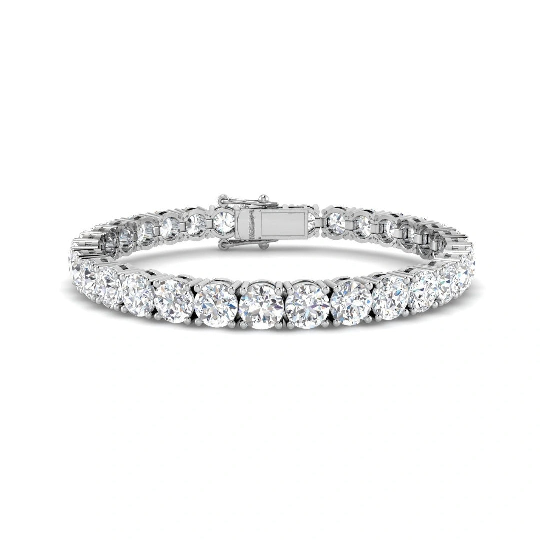 21.00ct Lab Grown Diamond Tennis Bracelet in 9k Gold