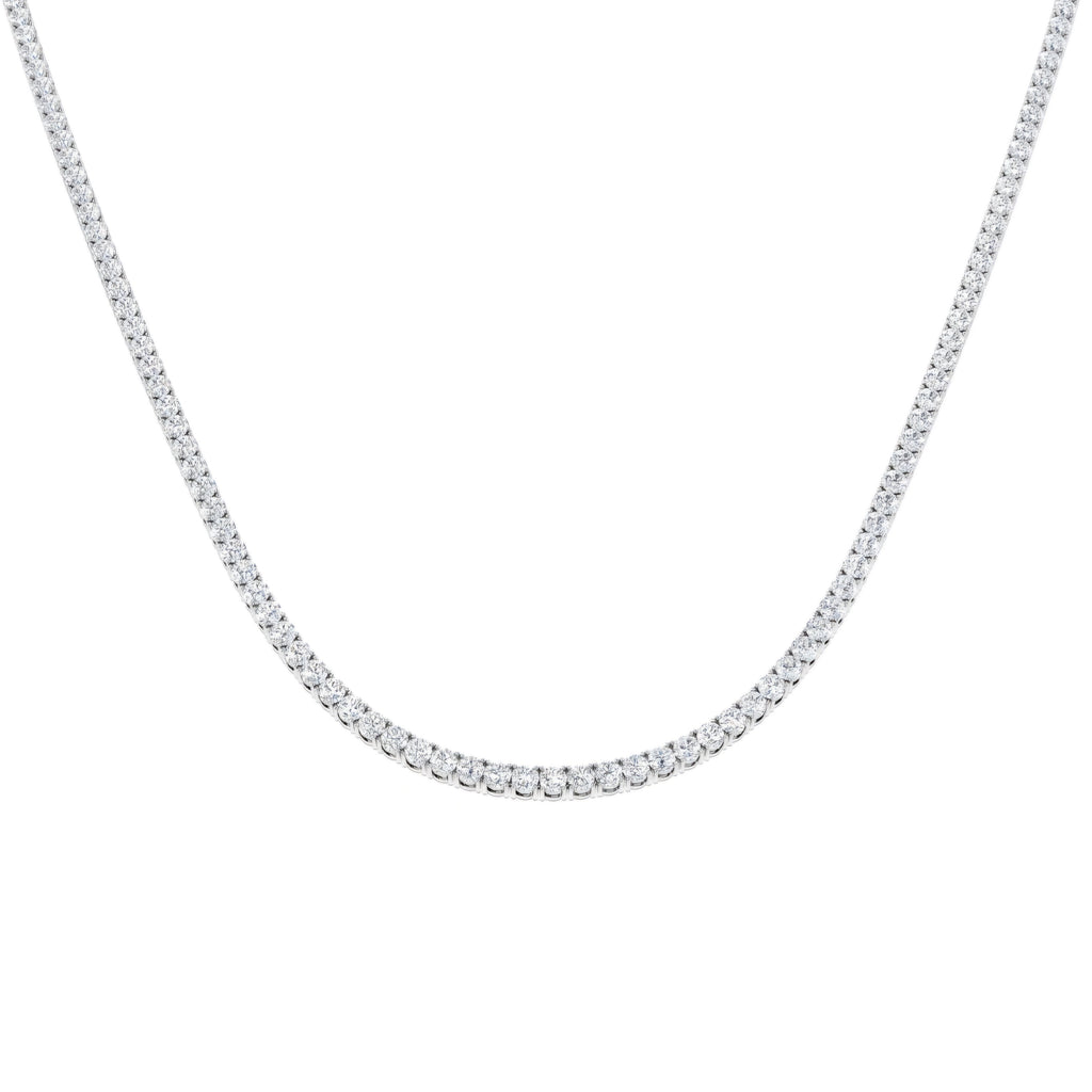 10.00ct Lab Grown Diamond Tennis Necklace in 9k Gold