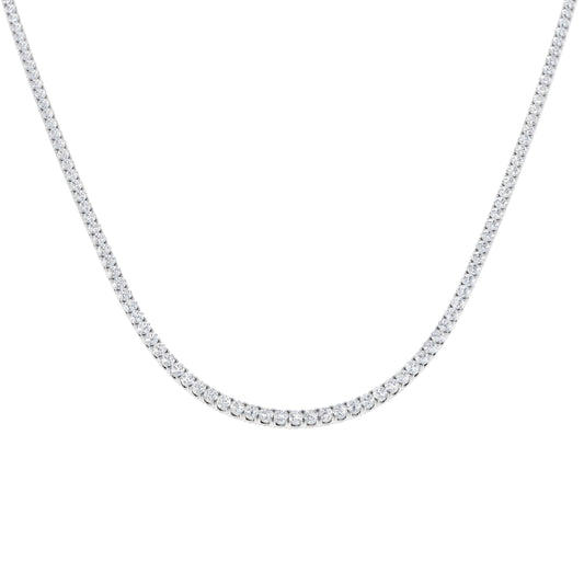 10.00ct Lab Grown Diamond Tennis Necklace in 9k Gold