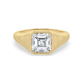 3.00ct Asscher cut Lab Grown Diamond Signet Ring