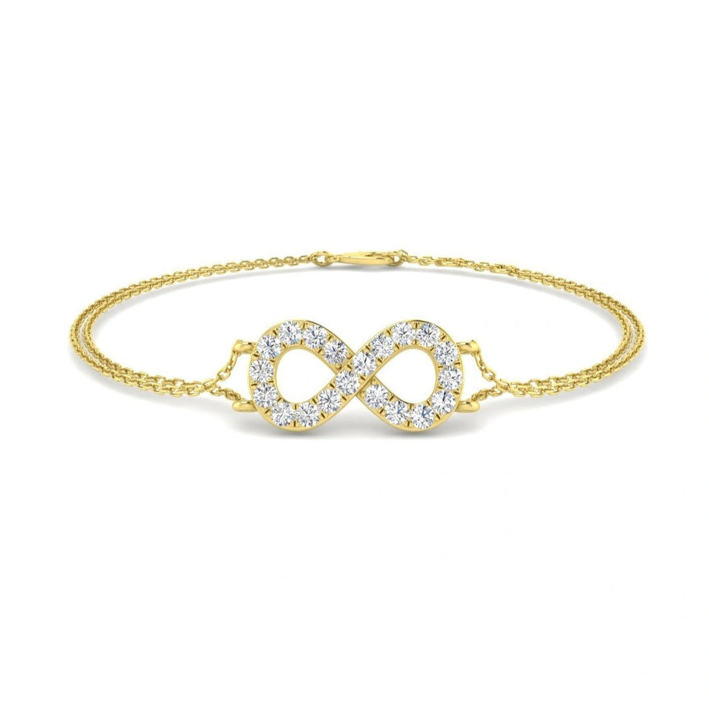 0.50ct Lab Grown Diamond Infinity Bracelet