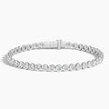 3.00ct Lab Grown Diamond Round Bezel Tennis Bracelet in 14k Gold