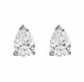 2.00ct Lab Grown Diamond Pear cut Basket Style Earrings in 14k Gold
