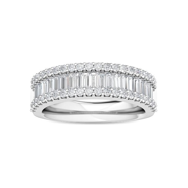 1.25ct Baguette and Round Lab Grown Diamond Ring