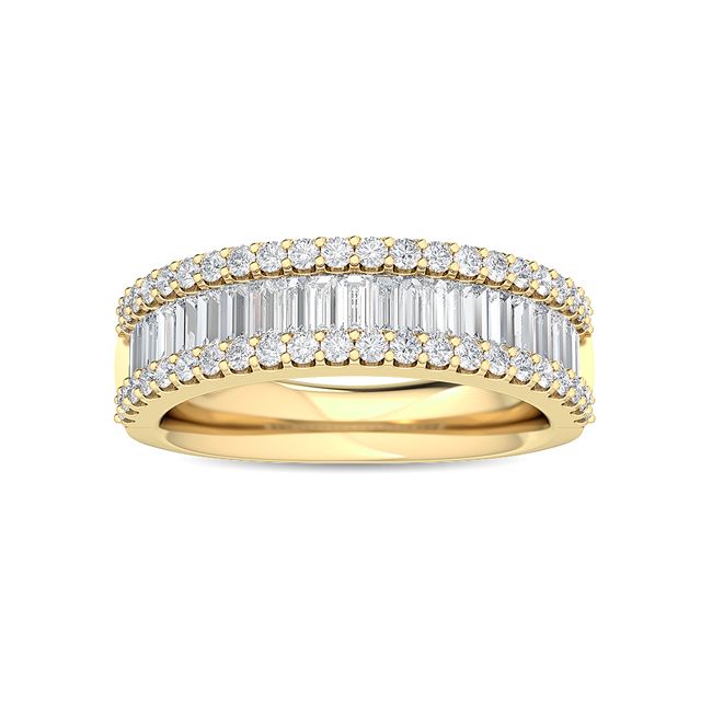 1.25ct Baguette and Round Lab Grown Diamond Ring