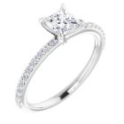 The Harriet 0.72ct Princess Lab Grown Diamond Engagement Ring