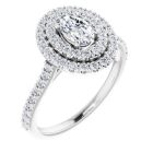 The Arabella 1.06ct Lab Grown Oval Double Halo