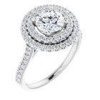 The Arabella 1.60ct Lab Grown Round Double Halo 