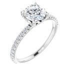 The Allegra 1.35ct Lab Grown Round Accented Ring