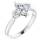 0.80ct The Chloe Lab Grown Diamond Marquise & Round Trilogy in Gold