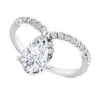 The Anthea 1.55ct Pear Accented Engagement Ring