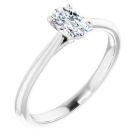 The Alice 0.50ct Lab Grown Oval Solitaire Engagement Ring