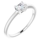 0.50ct Lab Grown Diamond Oval East to West Solitaire Ring 