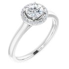 The Melissa 0.60ct Lab Grown Round Halo Engagement Ring