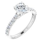 The Pheobe 1.36ct Round Lab Grown Diamond Engagement Ring
