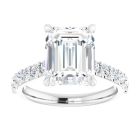 The Pheobe 2.36ct Emerald cut Lab Grown Diamond Engagement Ring