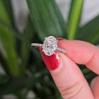 The Harriet 2.22ct Oval Lab Grown Diamond Engagement Ring