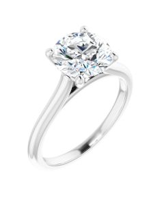 The Aria 2ct Round Solitaire Engagement Ring-10k Gold-White-I