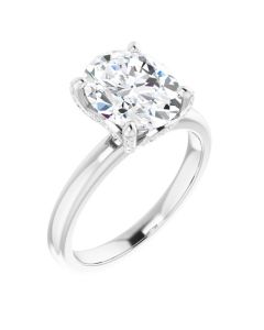 The Anya 2.16ct Oval Accented Lab Grown Diamond Ring-10k Gold-White-I