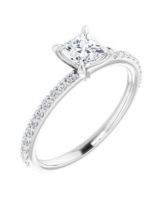 The Harriet 0.72ct Princess Lab Grown Diamond Engagement Ring