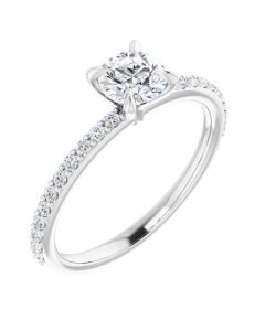 The Harriet 0.72ct Round Engagement Ring-White-14k Gold-I