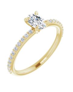 The Harriet 0.72ct Oval Engagement Ring-White-14k Gold-I