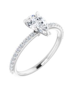 The Harriet 1.22ct Pear Lab Grown Diamond Engagement Ring