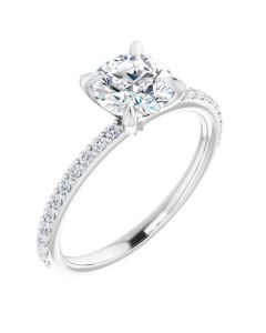 The Harriet 1.22ct Round Lab Grown Diamond Engagement Ring