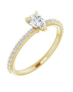 The Harriet 0.72ct Pear Engagement Ring-Yellow-14k Gold-I